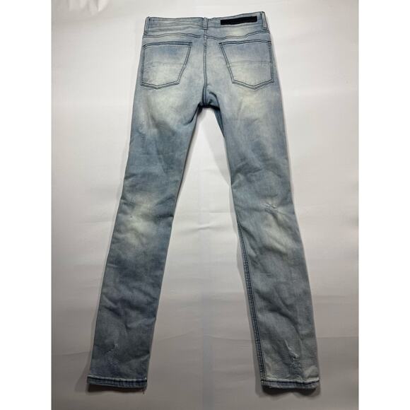 Rockstar Original Men's Ultra Slim Distressed Blue Denim Jeans - Size 30x33 - Picture 2 of 5